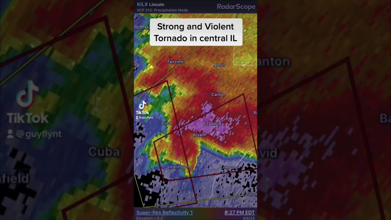 Violent tornado in Central IL! 