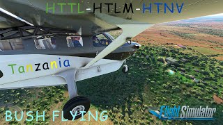 Bush flying with beautiful scenery in Tanzania | HTTL - HTLM - HTNV | Kodiak 100 | MSFS 2020