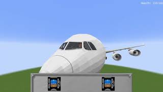 Как управлять самолетом в майнкрафт в моде SaltyFish Vehicle | #mod #minecraft #gemsplaytv