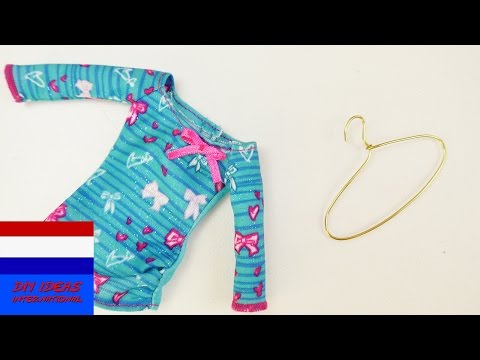 Barbie en Monster High kledinghanger knutselen | zelf kledinghanger maken voor poppenoutfits