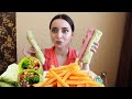 3 ШАУРМЫ ЗА РАЗ / MUKBANG / Смогу ли я ?? #AykaEmilly