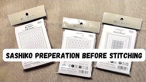 Sashiko for beginners | Sampler Preparation | Hana-Fukin | Olympus 刺子繡練習布 繡前準備