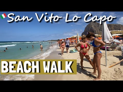 SAN VITO LO CAPO | BEACH WALK (4K) | SICILY | JULY 2021