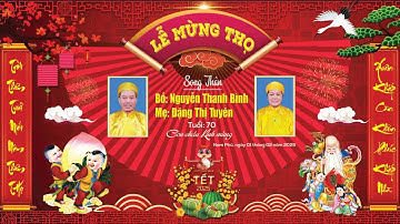 LỄ MỪNG THỌ SONG THÂN TUỔI 70 | ÔNG NGUYỄN THANH BÌNH VÀ BÀ ĐẶNG THỊ TUYÊN | NAM PHÚ - TIỀN HẢI - TB