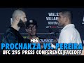Jiri Prochazka vs. Alex Pereira First Faceoff For Vacant Title Fight | UFC 295