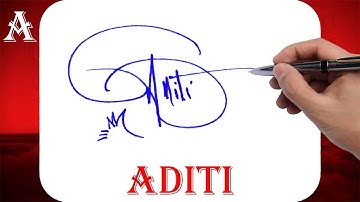 Aditi Name Signature Style - A Signature Style - Signature Style of My Name Aditi