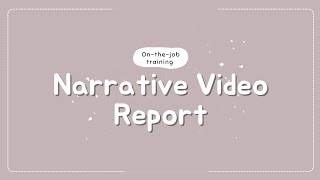 A narrative video report of my on-the-job training journey at DICT.