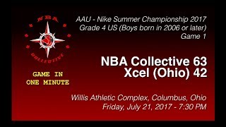 NBA Collective AAU 63 x 42 Xcel Basketball - Game In One Minute screenshot 5