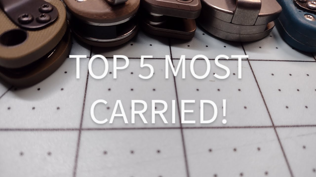 My top five most carried knives this month! All of which have different