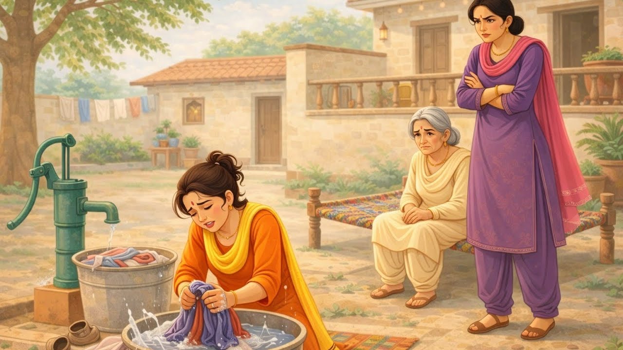 ननद का अत्याचार: बीमार भाभी से धुलवाए 20 जोड़ी कपड़े 😭 | Hindi Moral Story | Priya vs Jyoti