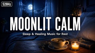 528Hz Moonlit Calm ★ Sleep & Healing Music for Deep Rest | 3+ Hours