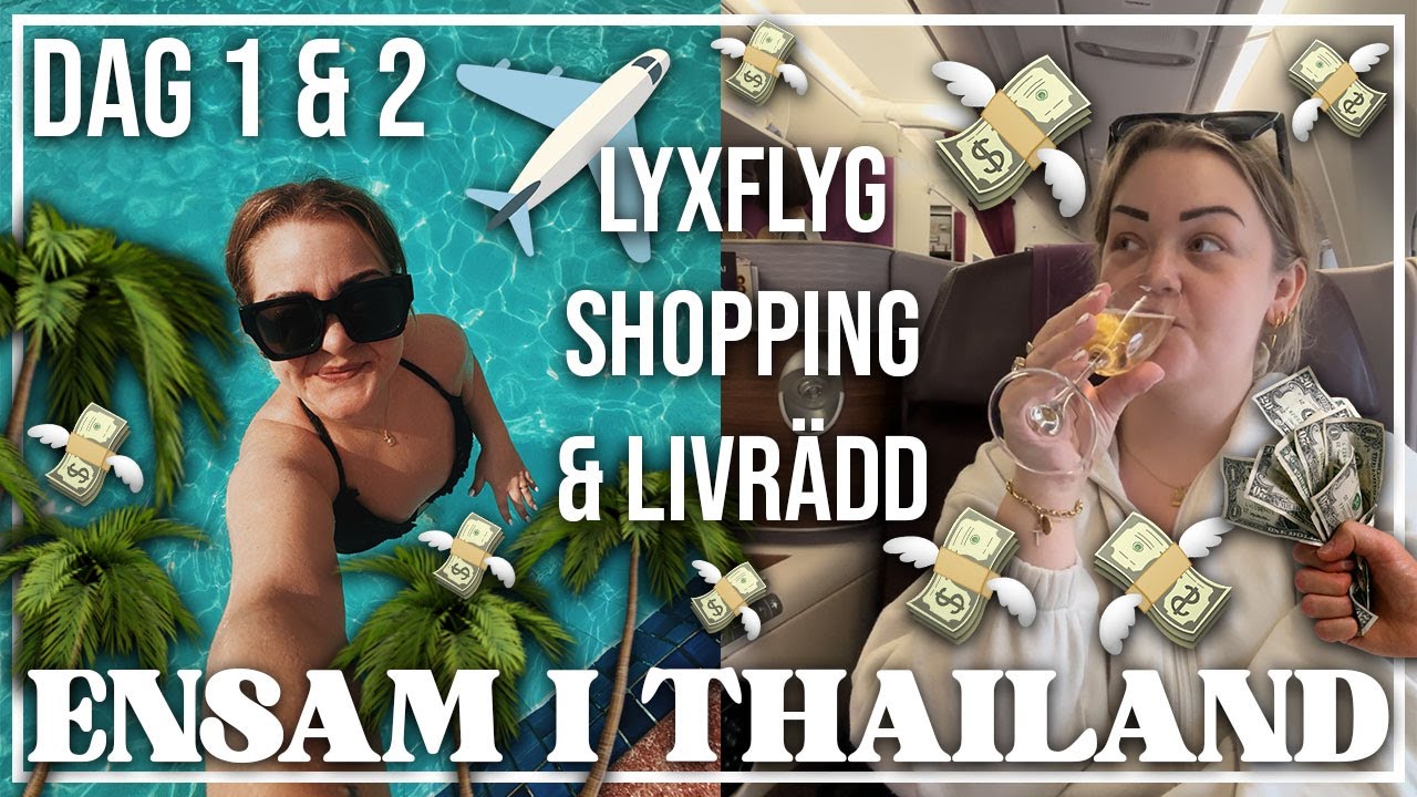 VLOGG | ÅK MED TILL THAIALND | DAG 1 & 2 | BANGKOK