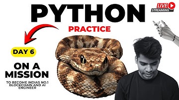 🟢Day 6 LIVE | Blockchain Developer & AI Engineer Journey  From Zero #python #blockchain