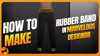 How to Make a Rubber Band Cuff on Your Pants in Marvelous Designer