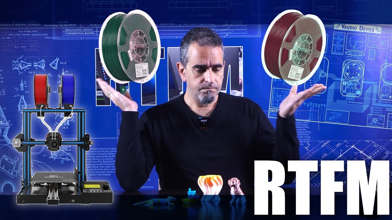 RTFM #89 - 3D εκτυπωτής με 2 filaments: Geeetech A10M