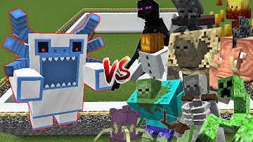 Alpa Yeti vs All Mutant Mob | Twilight Forest vs Mutant Mob [Minecraft Mob Battle]