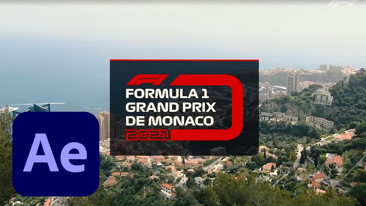 Formula 1 Race Intro TV Graphics Free Download Adobe After Effects