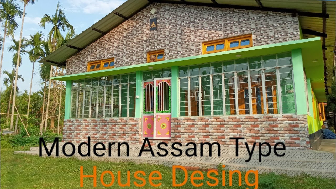 Modern Assam Type House Desing New Tiles style Assam 🏠 YouTube