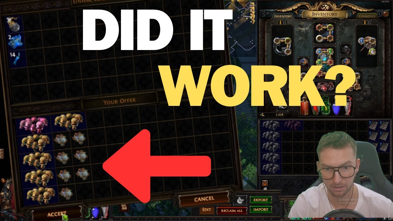 [PoE 3.25] VENDORING ALL MY CURRENCY TO BUILD UP RNG - YouTube