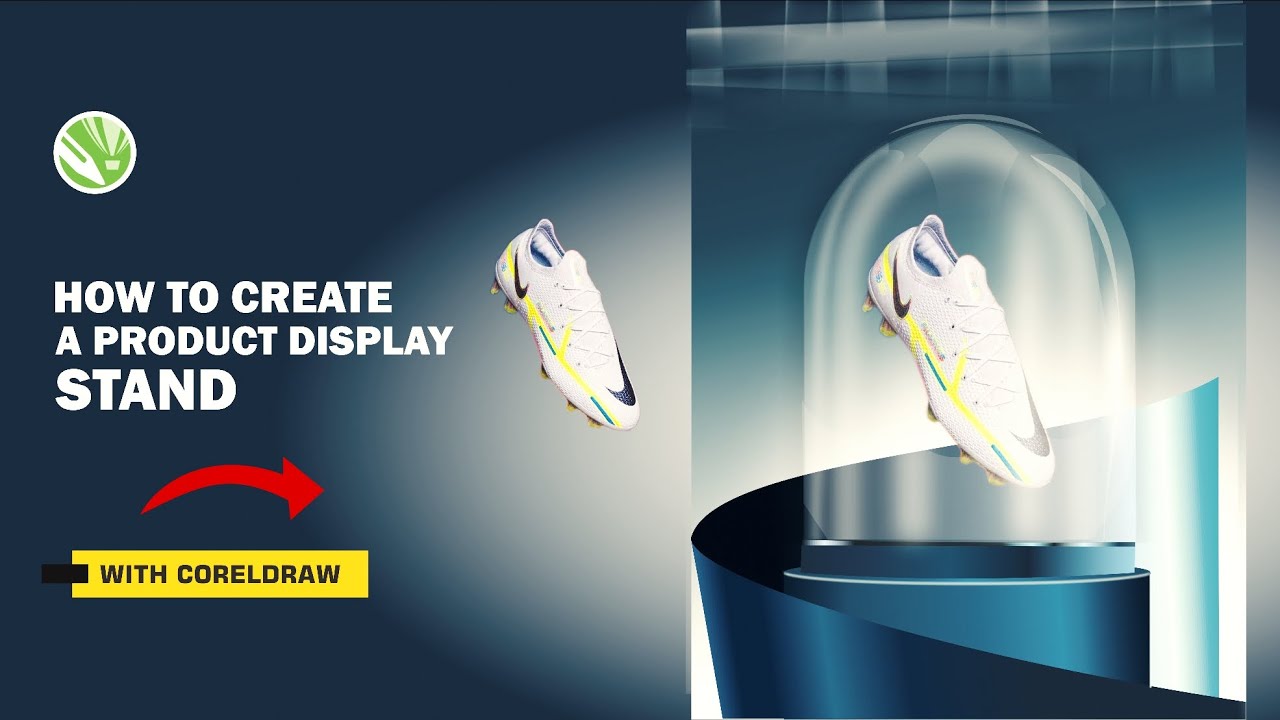 How I Create A Boots Realistic Display Stand In Coreldraw. Design with Kehinde Animasahun