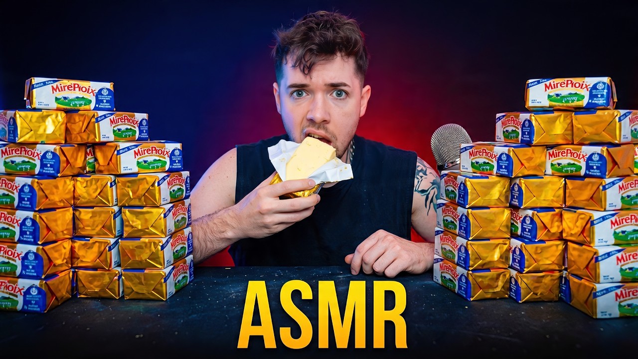 #ASMR : JE MANGE 10KG DE BEURRE POUR BIEN DORMIR
