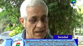 BAJARON LOS RELOJES DE LA PARROQUIA PARA CAMBIARLOS