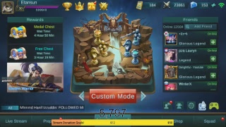 Live streaming road to legend!!! & skin giveaway! - mobile legends