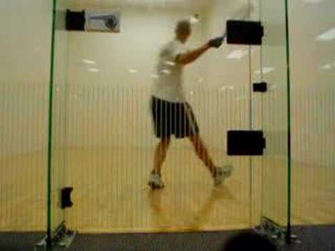 orlando racquetball: steve magruder practicing