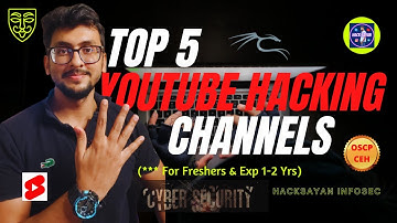 Top 5 YouTube Channels to Learn Cyber Security & Penetration Testing #Shorts #trending #hacking