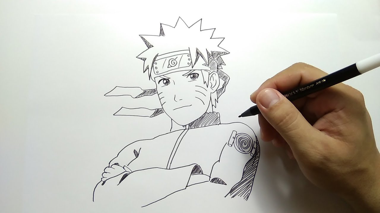 Cara Menggambar Wajah Naruto Youtube