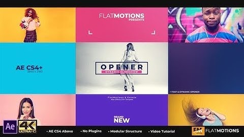 Fast Dynamic Opener Slideshow | After Effects Template | Openers