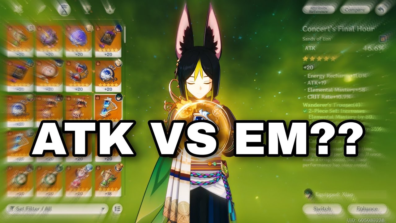 Is ATK or EM Sands Better for Tighnari? | Genshin Impact