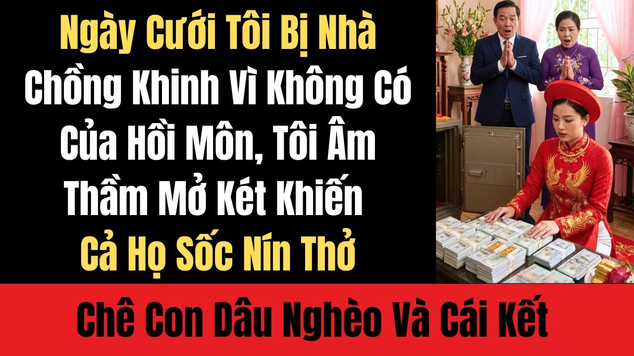 Ngày Cưới Tôi Bị Nhà Chồng Khinh Vì Không Có Của Hồi Môn, Tôi Âm Thầm Mở Két Khiến Cả Họ Sốc Nín Thở