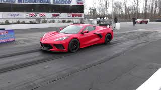 Fastest bone stock C8 Corvette on drag radials