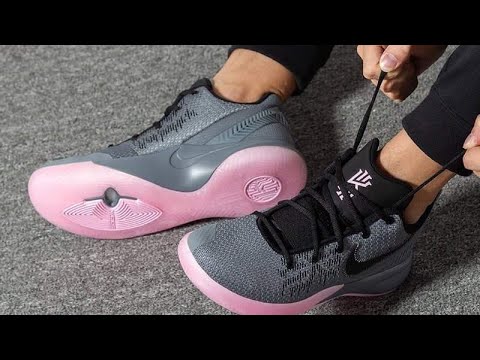 kyrie flytrap 2 grey and pink