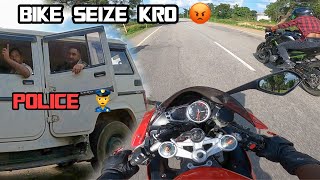 Bike seize kro inke 😡 police angry at bikers || dombari buru ride ❤️