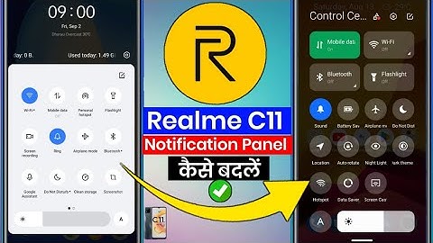 How to change notification panel Realme c11 || realme c11 2021 notification panel change kaise kare