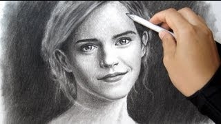emma watson portrait rapidfireart drawing drawings step ml tutorials