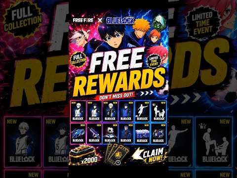 BLUE LOCK CEP 2 FREE REWARDS! 😱 #freefire #trending #shorts