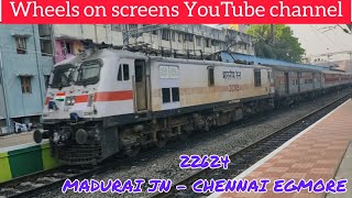 22624 MADURAI JN - CHENNAI EGMORE MAHAL SF EXPRESS. #chennaiegmore #maduraijunction