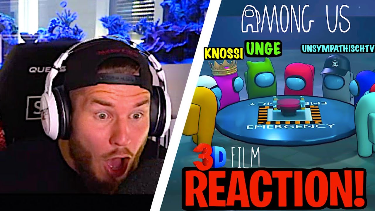 Standart Skill REAGIERT auf AMONG US 3D FILM! 😱(mit Unge,Trymacs,UnsympathischTV, Knossi) | Reaction