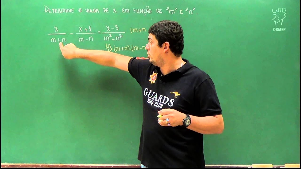 Equações Fracionárias Literais – Parte 1 - Aula 89