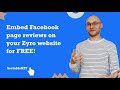 How to embed Facebook page reviews on Zyro for FREE? #embed #facebookpage #reviews #zyro #free