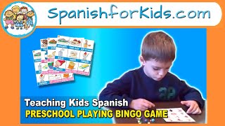 Teaching Kids Spanish: PRE-K PLAYING BINGO GAME