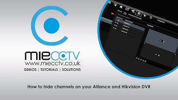 How to hide your CCTV camera from live view on your Hikvision and Alliance DVRs