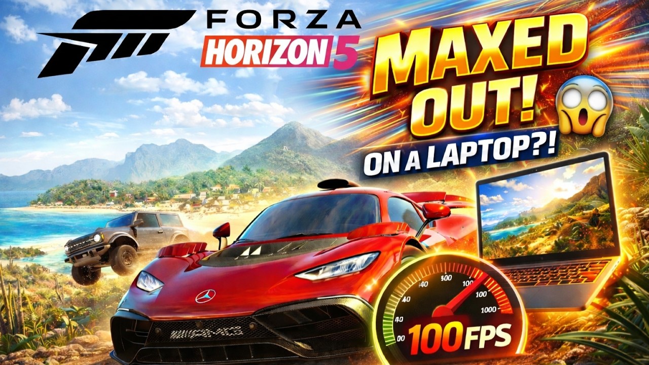 Forza Horizon 5 in 4K on RTX 5070 Ti Ryzen 8945HX Asus Strix G16 DLSS 4.5