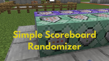 Minecraft Bedrock Scoreboard Randomizer Simple Example