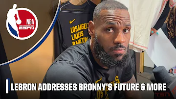 LeBron James talks Lakers’ W vs. Raptors, Rondo retiring + Bronny’s future | NBA on ESPN