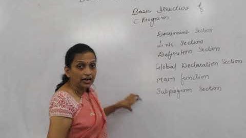 BCCA Sem I - Programming in C - Lecture 4