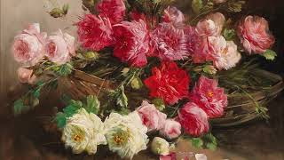 Basket of Roses |4K Art Wallpaper for TV| Vintage Wallpaper |No Sound| Turn TV into Art Gallery